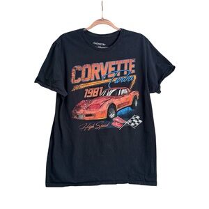 Black Corvette Graphic T-Shirt‎